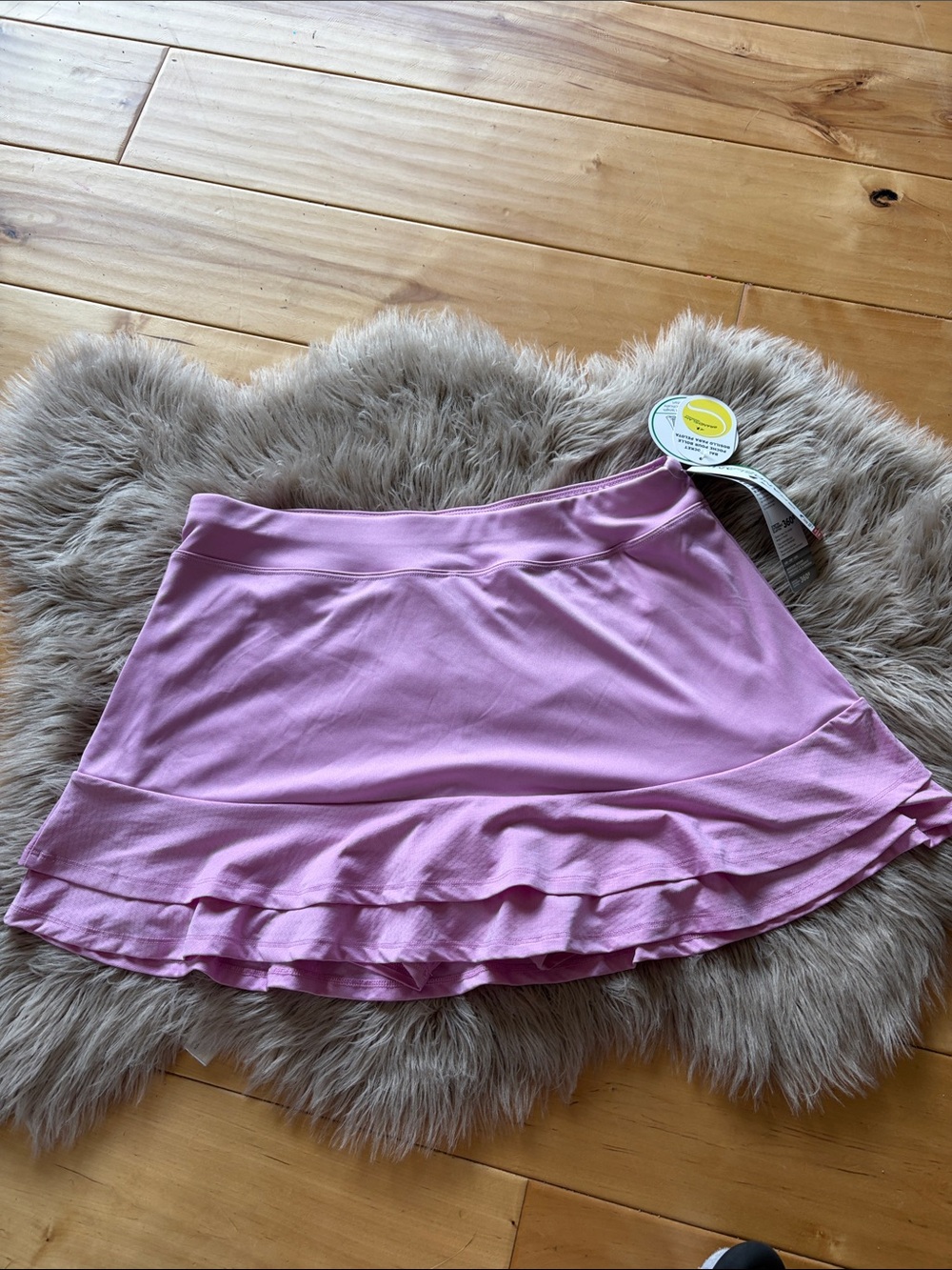 Grand Slam Lavender-Pink Ruffle Hem Athletic Skort